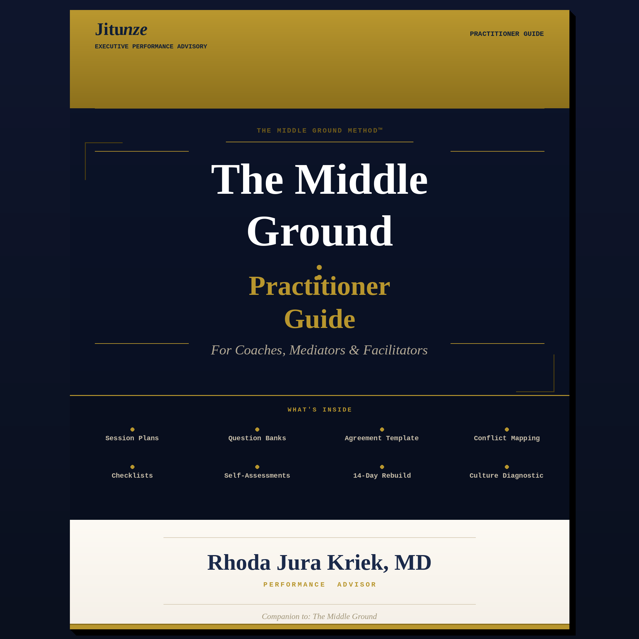 The Middle Ground: Practitioner Guide: For Coaches, Mediators and Facilitators